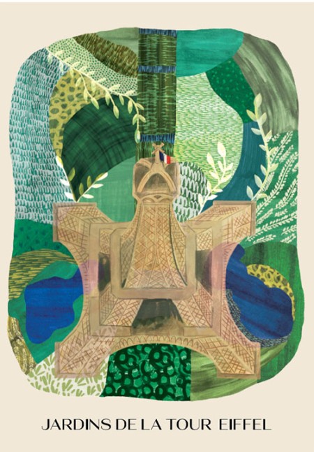 Cuaderno de la colección titulada Jardines de la Torre Eiffel